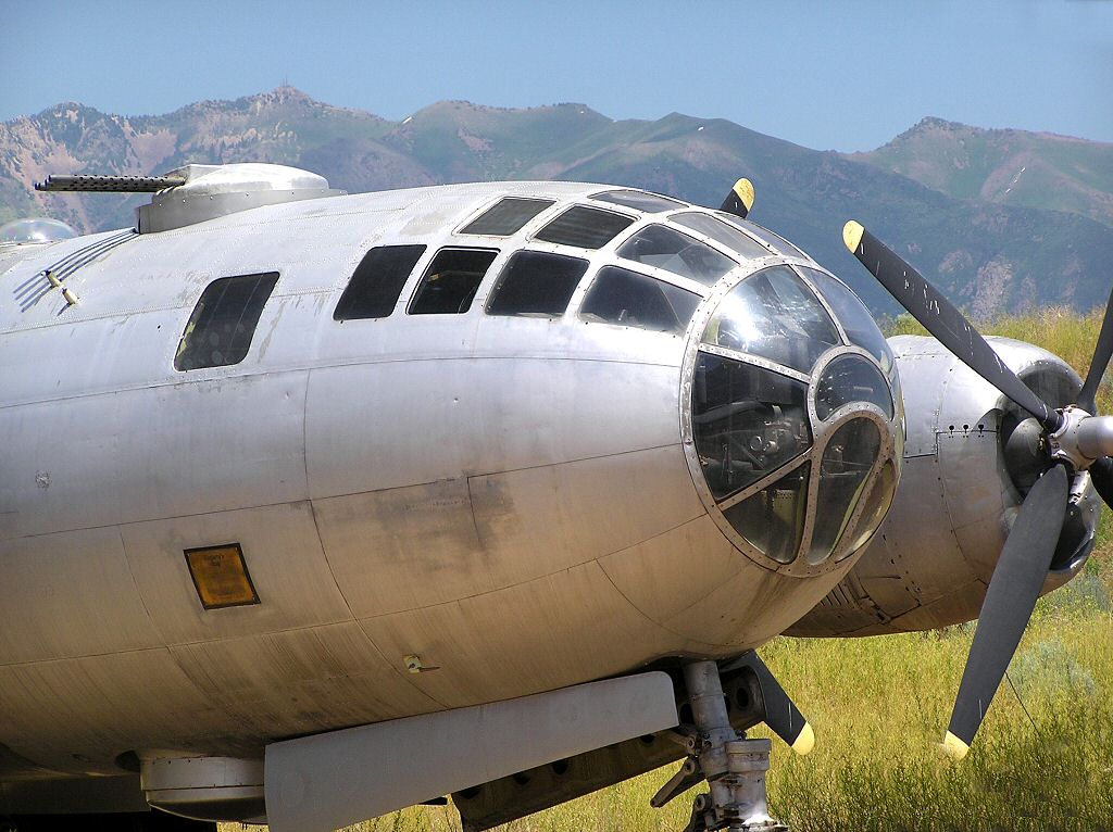 WW2 American Boeing B-29 Superfortress long range nuclear and conventional heavy bomber - Moore Aircraft warbird aviation photograph pictures