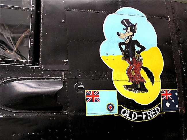 AVRO Lancaster long range heavy bomber nose art