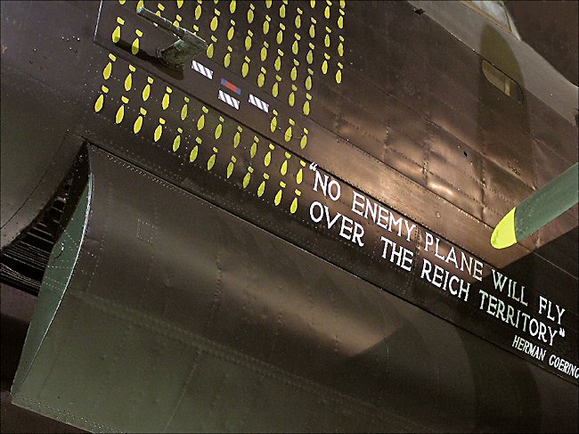 AVRO Lancaster long range heavy bomber mission indicator