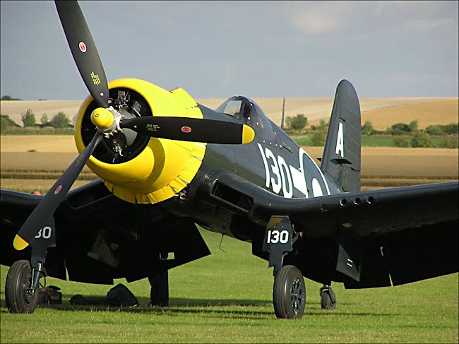 WW2 The Corsair F4U carrier fighter bomber built by Chance-Vought