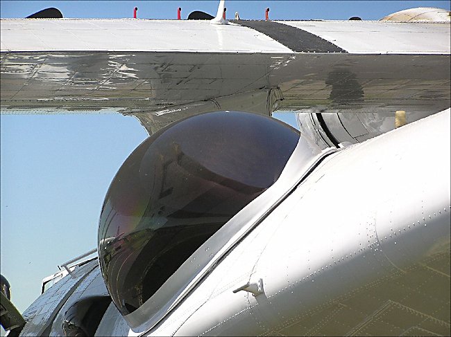 Side bubble viewing window on a US Navy Surviving Consolidated Catalina Flying boat anti-submarine bomber