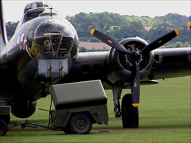 WW2 Boeing B17 Flying Fortress bomber