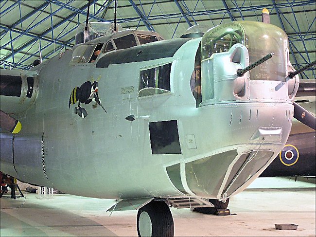 WW2 Consolidated B-24 Liberator heavy bomber front turret