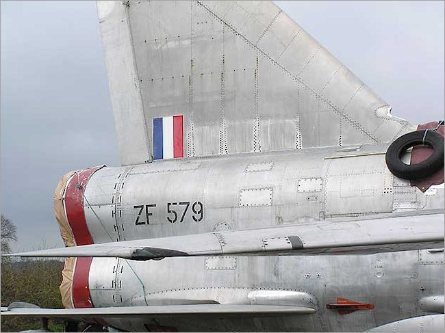 RAF English Electric Lightning Jet Interceptor Tail