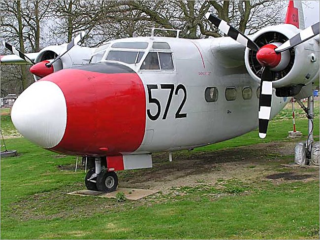 Percival Sea Prince T.1 Training Aircraft under restoration at Gatwick Aviation Museum 