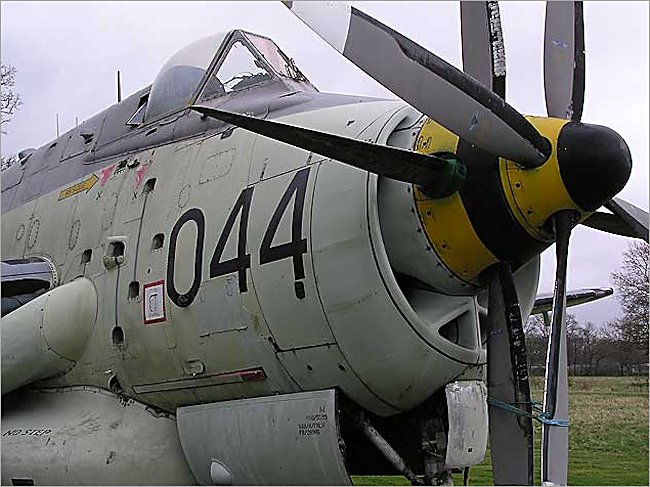 Fairey Gannet Anti-submarine Airborne Early Warning at Gatwick