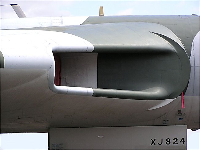 RAF Avro Vulcan Delta Wing Bomber engine intake