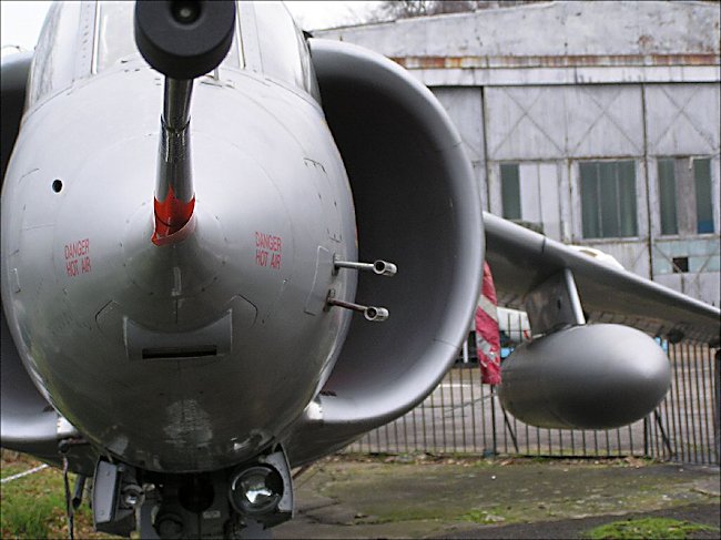 RAF Hawker Siddeley Harrier jump Jet nose