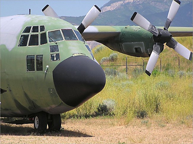 RAF Lockheed Hercules C-130 RAF transport aircraft were used during the Falkland Islands War