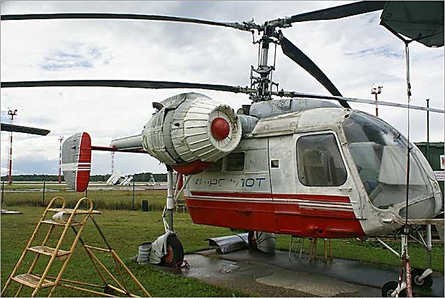 Soviet Russian Surviving Kamov Ka-26 Hoodlum light utility helicopter Riga Latvia