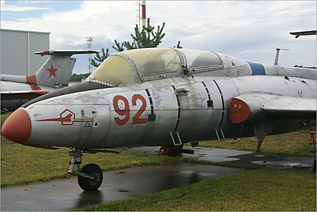 Two cockpit Soviet Russian Surviving Aero L-29 Delfin Dolphin Jet Trainer
