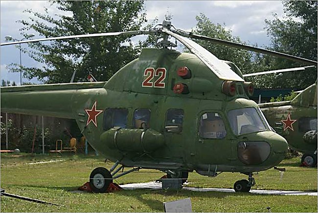 Soviet Russian Surviving Mil Mi-2 Hoplite Air Support Helicopter apears ready for take off