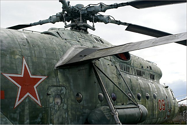 The wing was needed for extra lift on the Soviet Russian Surviving Mil MI-6 Hook Soviet heavy transport helicopter