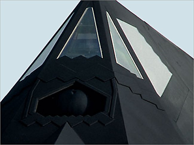 Surviving USAF Lockheed-Martin F-117A Nighthawk ground attack stealth Jet Fighter Bomber