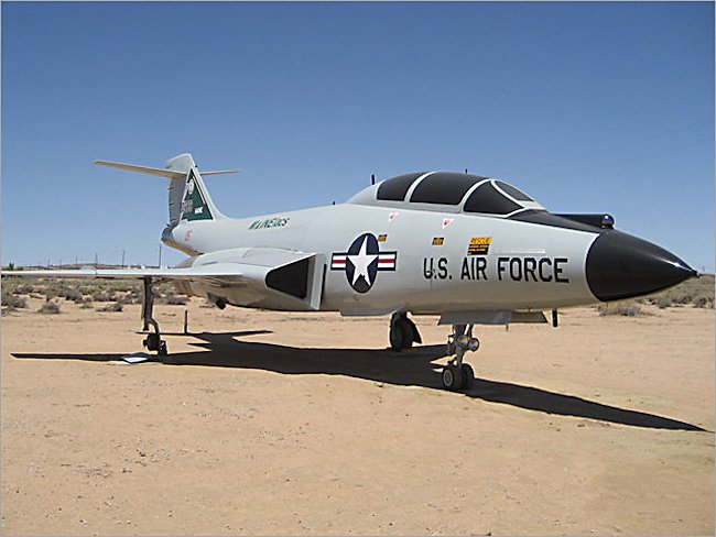 Surviving USAF supersonic McDonnell F-101 Voodoo long range penetration bomber escort Jet Fighter