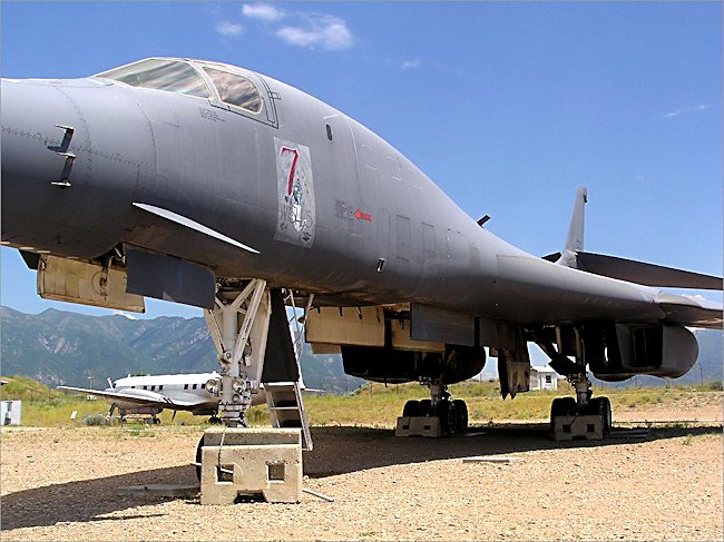 Surviving USAF Rockwell B1 Lancer Long Range Strategic Heavy Jet Bomber