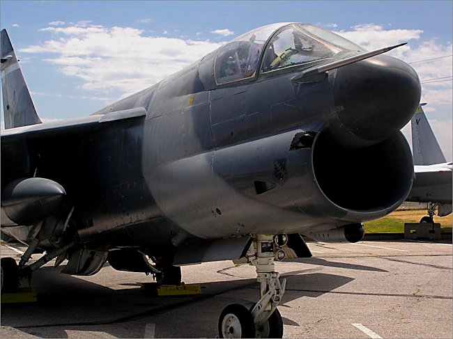 carrier based USAF and USN Vought A7 Corsair II Jet Fighter Bomber